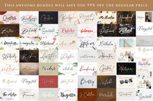 Load image into Gallery viewer, Calligraphy Font Bundle