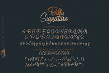 Load image into Gallery viewer, Billy Signature