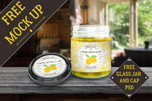 Load image into Gallery viewer, Glass Jar and Cap Mock Up

