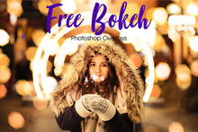 Load image into Gallery viewer, 10 Free Bokeh Overlays for Photoshop
