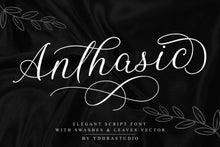 Load image into Gallery viewer, Anthasic Elegant Script Font

