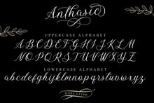Load image into Gallery viewer, Anthasic Elegant Script Font
