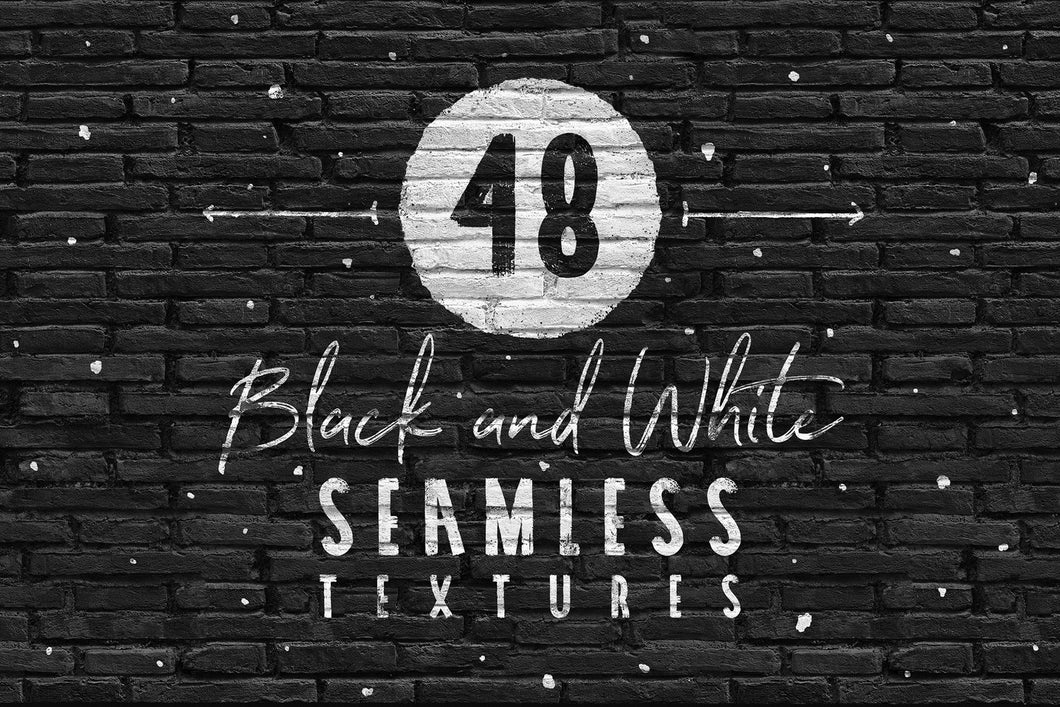 48 Black And White Seamless Textures