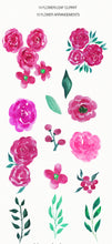 Load image into Gallery viewer, Watercolor Flowers Clipart
